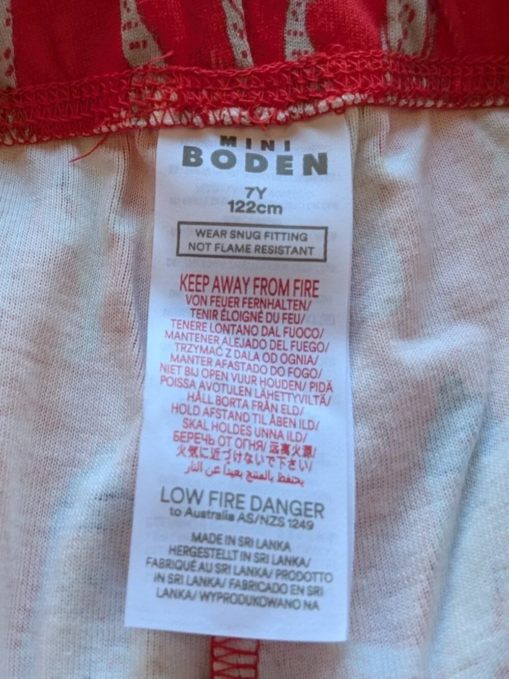 Mini Boden Woolly Mammoth Pajama Set